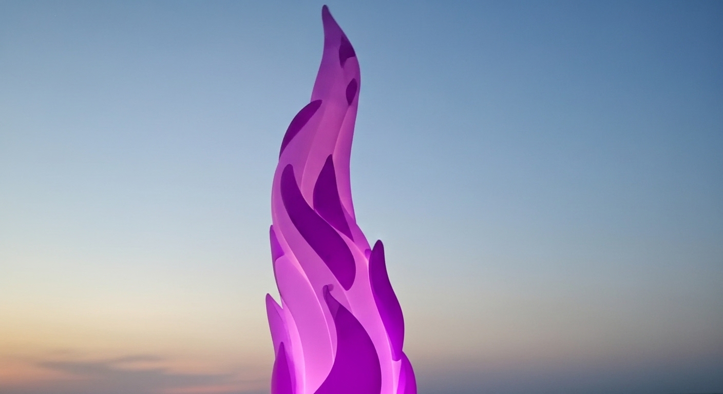Best light up purple flame air dancer inflatable​
