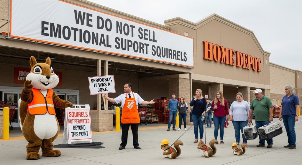 home depot had to debunk a viral april fools' joke