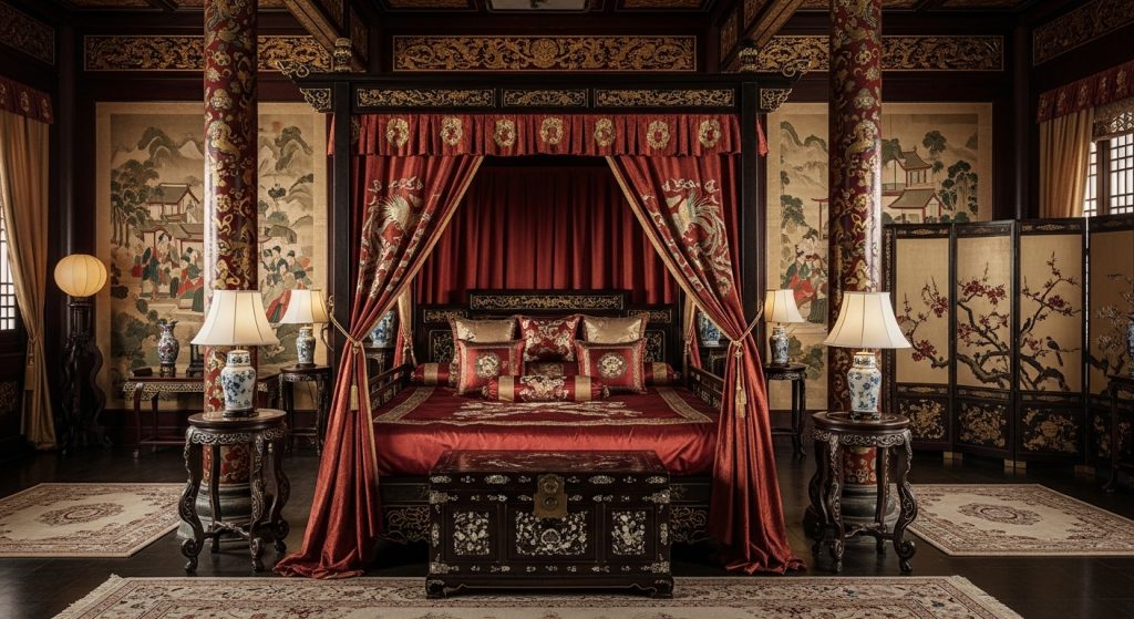 tang palace feudal decor bedroom​